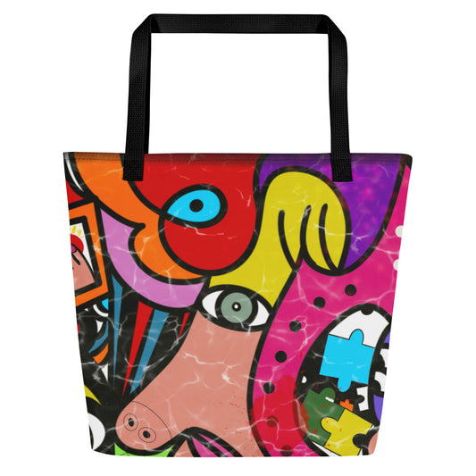 All-Over Print Large Tote Bag