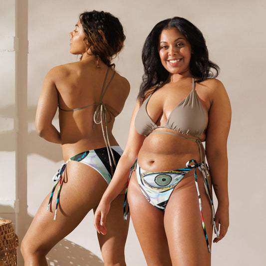 "Cordovi" Collection recycled string bikini bottom